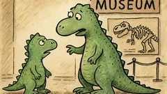 Vtip: Ptá se malý dinosaurus maminky…