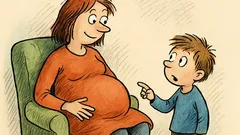 Vtip: Bratr se dívá na sestřino břicho...