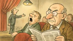 Vtip: Na nudné divadelní premiéře se ozve...