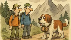 Vtip: Dva chlápci ztracení v horách...