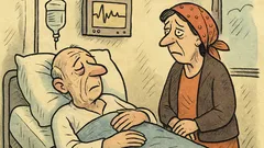 Vtip: Muž na smrtelné posteli říká...