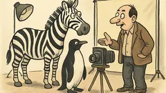 Vtip: Přijdou zebra a tučňák k fotografovi