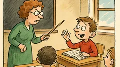Vtip: Paní učitelka se ptá Cyrila, proč...