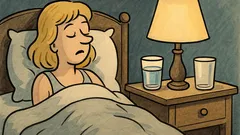 Vtip: Víte, proč má blondýna u postele dvě sklenice?