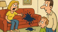 Vtip: Pepíček se ptá tatínka na inkoust