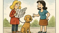 Vtip: Jde blondýnka se psem, zastaví se...