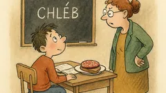 Vtip: „Pepíčku, skloňuj slovo chléb...“