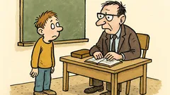 Vtip: Pane učiteli, zapomněl jsem žákovskou…