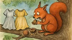 Vtip: Veverka sedí na stromě a louská...