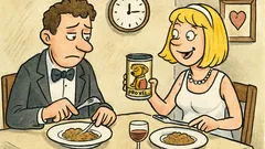 Vtip: Novomanžel se pošťourává v jídle...