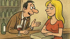 Vtip: Muž v baru se nakloní k blondýnce...