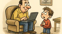 Vtip: Přijde synek za tátou a prosí