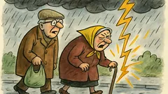 Vtip: Jde dědek s babkou na nákup...