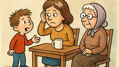 Vtip: Pepíček se ptá maminky, proč má tři bílé vlasy