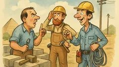 Vtip: Hádají se kameník, tesař a elektrikář