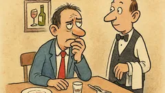 Vtip: Host v restauraci přemýšlí: „Mám si dát…“