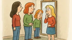 Vtip: Bruneta, zrzka a blondýna před zrcadlem