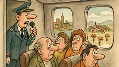 Vtip: Vážení cestující, vítáme vás na palubě...