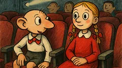 Vtip: Hurvínek s Máničkou jsou v kině...