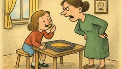 Vtip: Jana sní celý koláč sama...