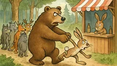 Vtip: Je obrovská fronta v lese...